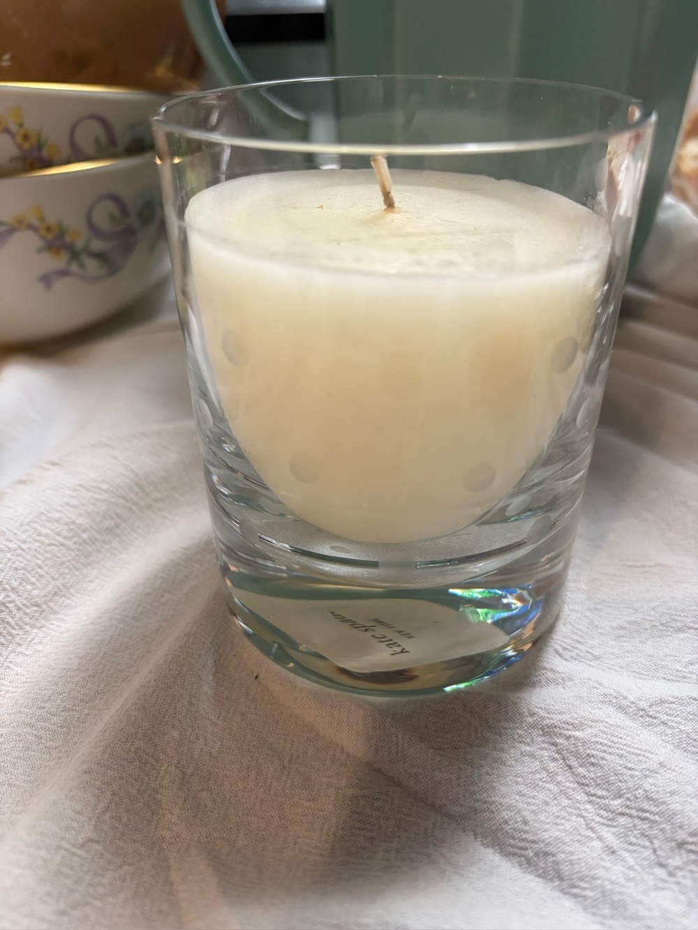 Kate Spade Larabee Dot Crystal Candle Light - White Wax